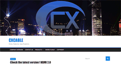 Desktop Screenshot of cxcable.com