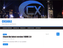 Tablet Screenshot of cxcable.com